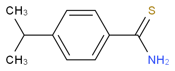4-Isopropylbenzenecarbothioamide_分子结构_CAS_53515-20-1)