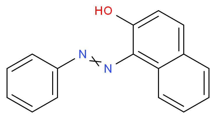 1-(2-phenyldiazen-1-yl)naphthalen-2-ol_分子结构_CAS_842-07-9