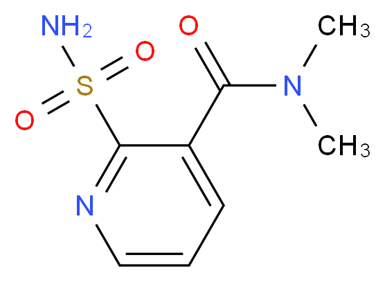 N,N-dimethyl-2-sulfamoylpyridine-3-carboxamide_分子结构_CAS_112006-75-4