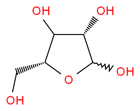 D-Ribose _分子结构_CAS_50-69-1)