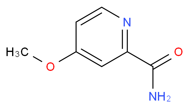 4-Methoxy-pyridine-2-carboxylic acid amide_分子结构_CAS_90151-10-3)