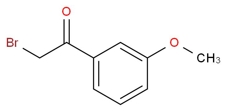 2-Bromo-1-(3-methoxyphenyl)ethanone_分子结构_CAS_5000-65-7)