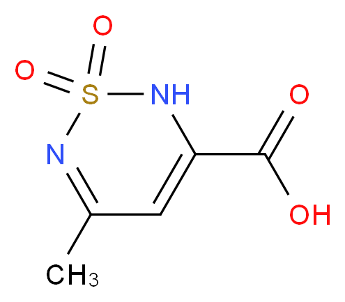 5-methyl-1,1-dioxo-2H-1λ<sup>6</sup>,2,6-thiadiazine-3-carboxylic acid_分子结构_CAS_924869-06-7