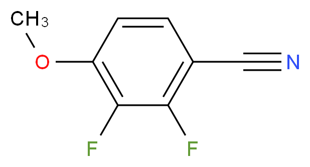 2,3-Difluoro-4-Methoxybenzonitrile_分子结构_CAS_256417-12-6)