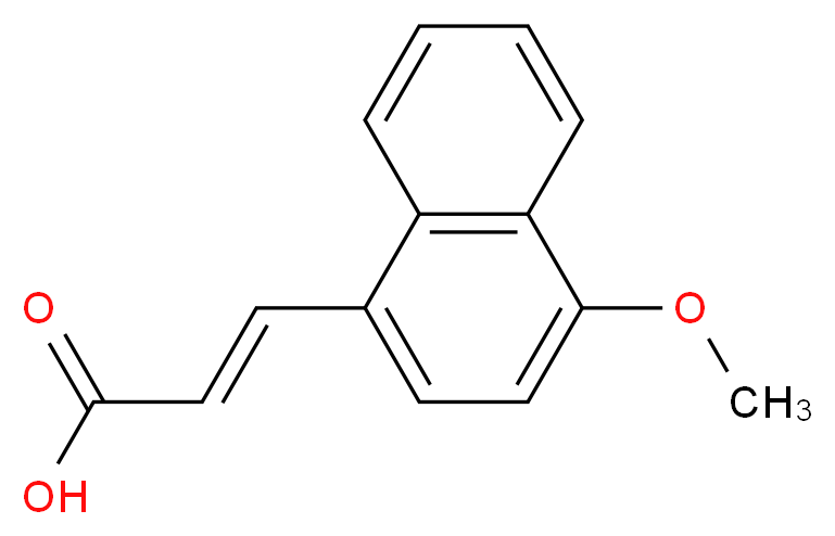 3-(4-Methoxynaphth-1-yl)-2-propenoic acid_分子结构_CAS_15971-30-9)