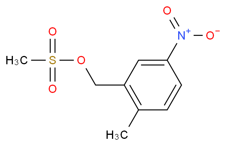 2-METHYL-5-NITROBENZYL METHANESULFONATE_分子结构_CAS_409082-10-6)