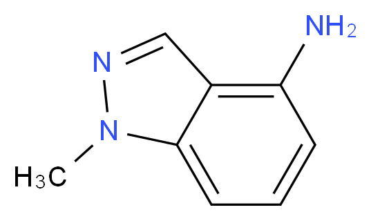 1-methyl-1H-indazol-4-amine_分子结构_CAS_77894-69-0
