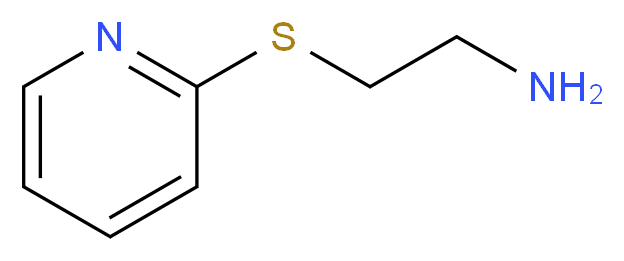 2-[(2-aminoethyl)sulfanyl]pyridine_分子结构_CAS_42416-20-6