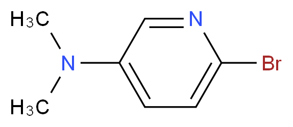 6-bromo-N,N-dimethylpyridin-3-amine_分子结构_CAS_39856-56-9