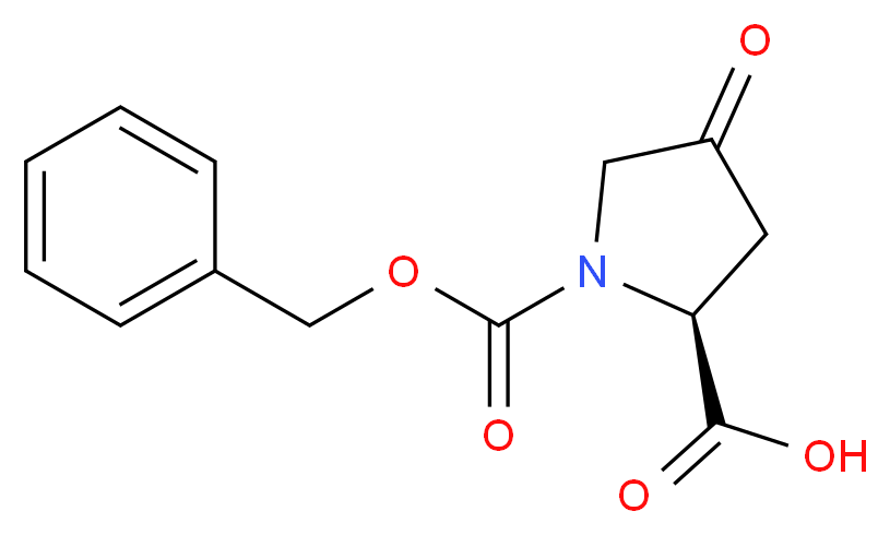 N-Carbobenzyloxy-4-keto-L-proline_分子结构_CAS_64187-47-9)