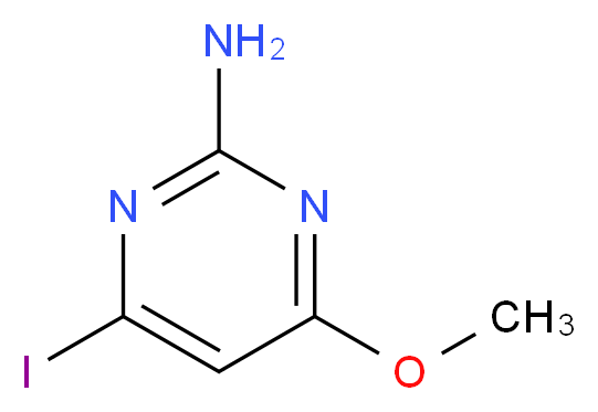 2-Amino-4-iodo-6-methoxypyrimidine_分子结构_CAS_100594-13-6)