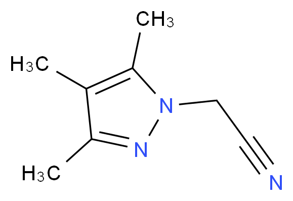 (3,4,5-Trimethyl-1H-pyrazol-1-yl)acetonitrile_分子结构_CAS_1170293-23-8)