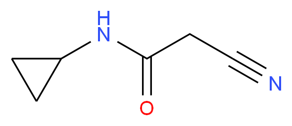 2-Cyano-N-cyclopropylacetamide_分子结构_CAS_15029-37-5)