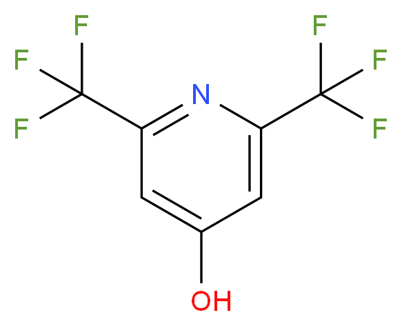 2,6-bis(trifluoromethyl)pyridin-4-ol_分子结构_CAS_43150-55-6