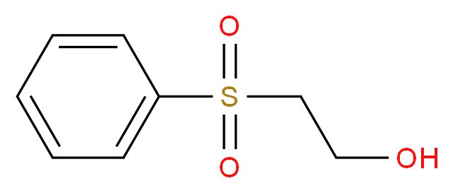 2-(Phenylsulfonyl)ethanol_分子结构_CAS_20611-21-6)