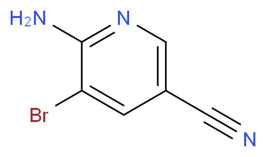 6-amino-5-bromopyridine-3-carbonitrile_分子结构_CAS_477871-32-2