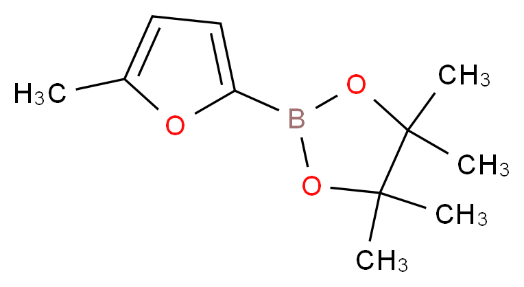 5-甲基呋喃-2-硼酸频哪醇酯_分子结构_CAS_338998-93-9)