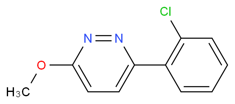 3-(2-Chlorophenyl)-6-Methoxypyridazine_分子结构_CAS_1333222-20-0)