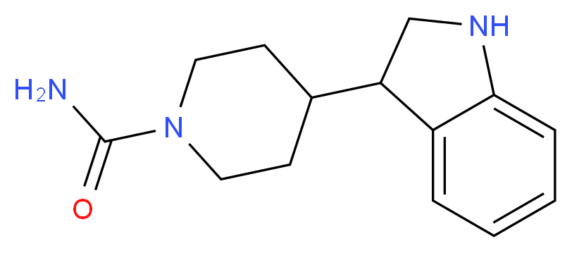 4-(2,3-dihydro-1H-indol-3-yl)piperidine-1-carboxamide_分子结构_CAS_)