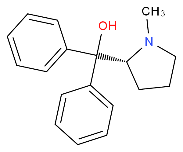 (R)-a,a-N-Methyl diphenyl-2-pyrrolidine methanol_分子结构_CAS_)