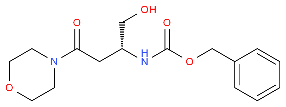 N-Benzyloxycarbonyl-4-[(3R)-3-amino-1-oxo-4-(hydroxy)butyl]morpholine_分子结构_CAS_870812-92-3)