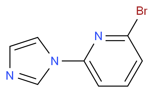 2-bromo-6-(1H-imidazol-1-yl)pyridine_分子结构_CAS_463336-62-1