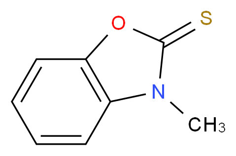 3-Methyl-3H-benzoxazole-2-thione_分子结构_CAS_13673-63-7)