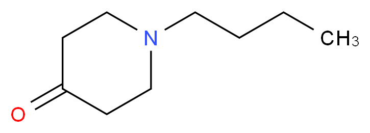 1-Butyltetrahydro-4(1H)-pyridinone_分子结构_CAS_23081-86-9)