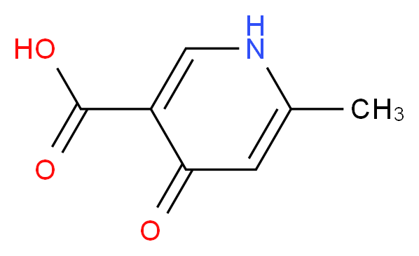 6-methyl-4-oxo-1,4-dihydropyridine-3-carboxylic acid_分子结构_CAS_33821-58-8)