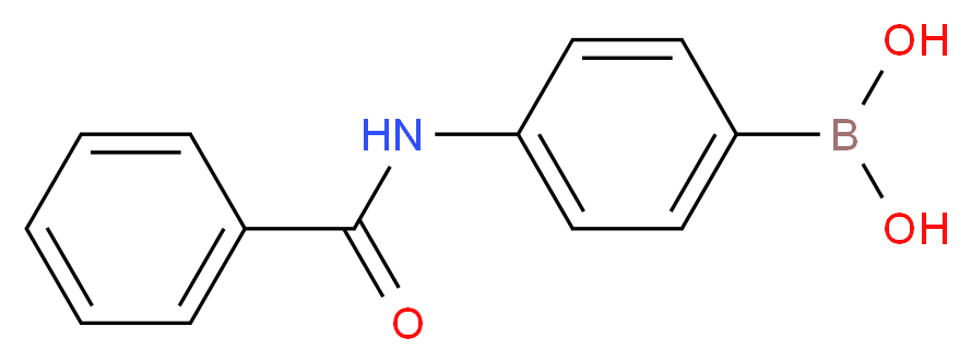 (4-benzamidophenyl)boronic acid_分子结构_CAS_397843-80-0