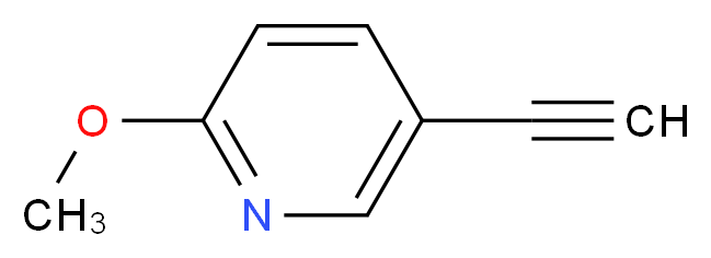 5-Ethynyl-2-methoxypyridine_分子结构_CAS_663955-59-7)