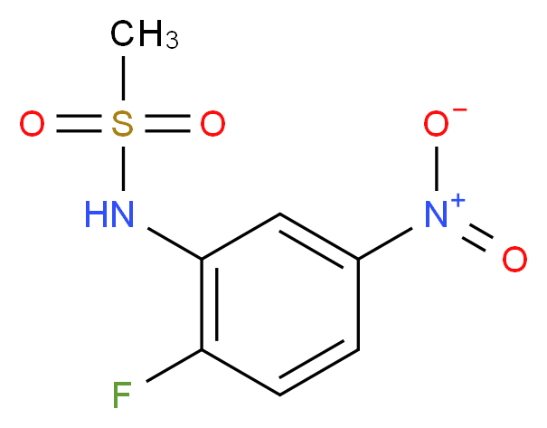 N-(2-fluoro-5-nitrophenyl)methanesulfonamide_分子结构_CAS_123343-99-7