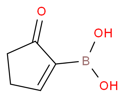 5-羰基环戊烯-1-硼酸_分子结构_CAS_871329-71-4)