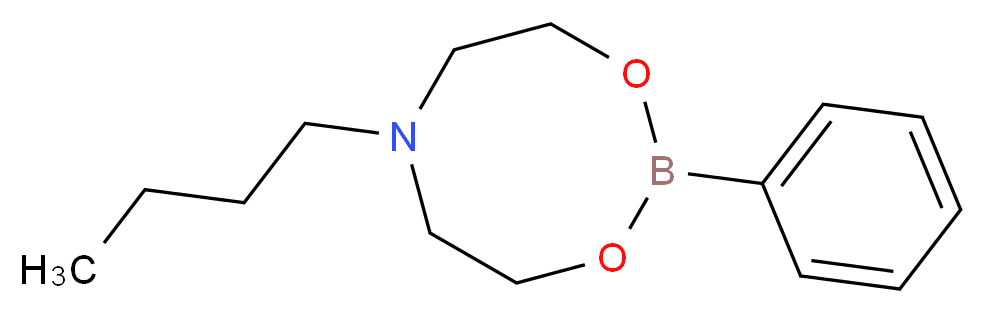 6-butyl-2-phenyl-1,3,6,2-dioxazaborocane_分子结构_CAS_84549-45-1