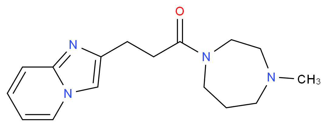 2-[3-(4-methyl-1,4-diazepan-1-yl)-3-oxopropyl]imidazo[1,2-a]pyridine_分子结构_CAS_)