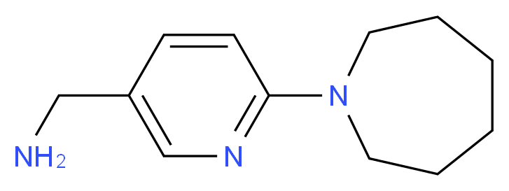 [6-(azepan-1-yl)pyridin-3-yl]methanamine_分子结构_CAS_)