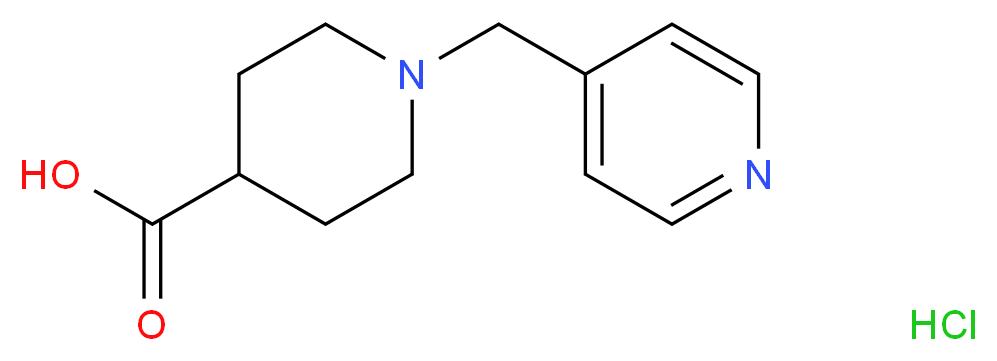 1-(pyridin-4-ylmethyl)piperidine-4-carboxylic acid hydrochloride_分子结构_CAS_)