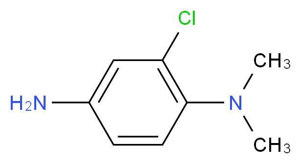 2-Chloro-N~1~,N~1~-dimethyl-1,4-benzenediamine_分子结构_CAS_6085-59-2)