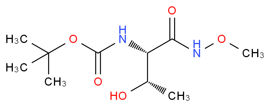 [S-(R*,R*)]-[2-Hydroxy-1-[(methoxyamino)carbonyl]propyl]-carbamic Acid 1,1-Dimethylethyl Ester_分子结构_CAS_80543-39-1)