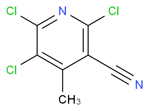 2,5,6-Trichloro-4-methylnicotinonitrile_分子结构_CAS_63195-39-1)