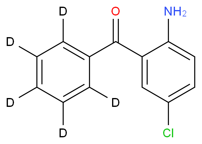 2-[(<sup>2</sup>H<sub>5</sub>)benzoyl]-4-chloroaniline_分子结构_CAS_65854-72-0