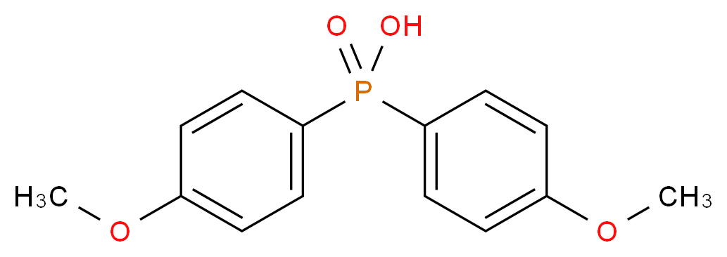 bis(4-methoxyphenyl)phosphinic acid_分子结构_CAS_20434-05-3