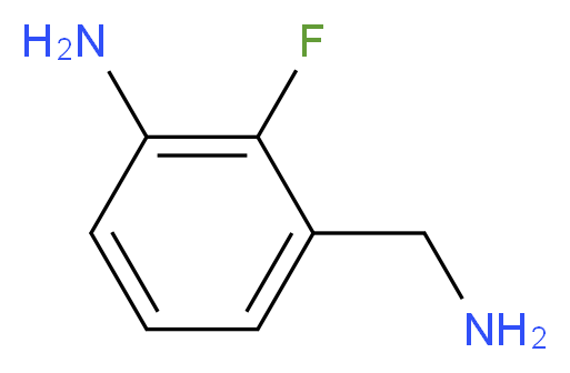 3-(aminomethyl)-2-fluoroaniline_分子结构_CAS_946125-80-0