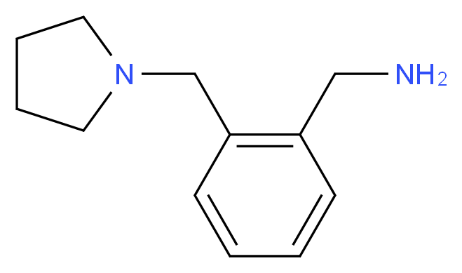 2-Pyrrolidin-1-ylmethyl-benzylamine_分子结构_CAS_)