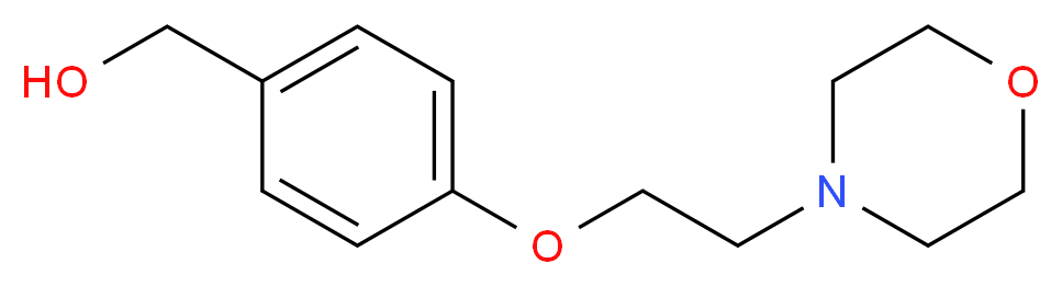 {4-[2-(morpholin-4-yl)ethoxy]phenyl}methanol_分子结构_CAS_852180-76-8