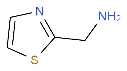 2-(Aminomethyl)thiazole_分子结构_CAS_55661-33-1)