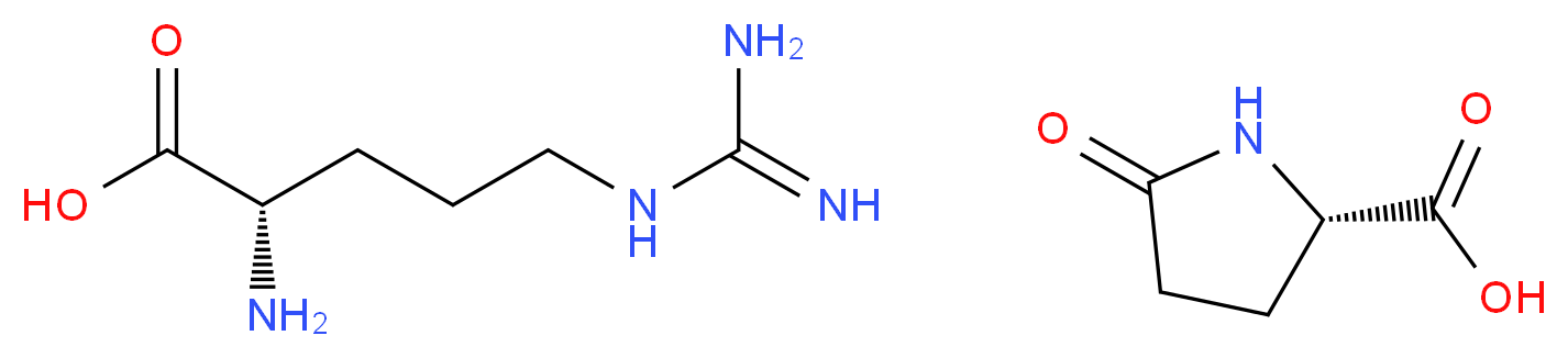 (2S)-2-amino-5-carbamimidamidopentanoic acid; (2S)-5-oxopyrrolidine-2-carboxylic acid_分子结构_CAS_56265-06-6