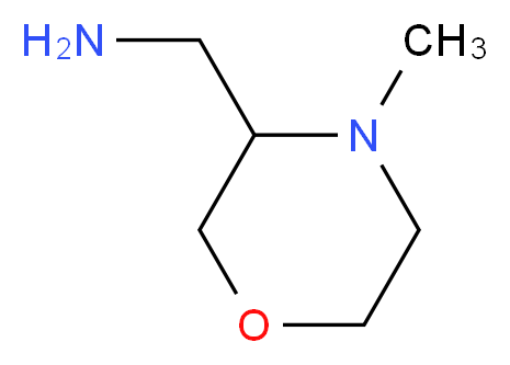 (4-methylmorpholin-3-yl)methanamine_分子结构_CAS_68431-71-0