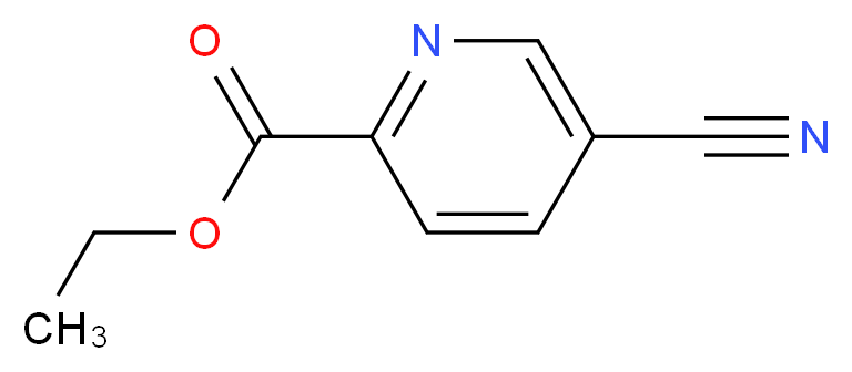 Ethyl 5-cyano-2-pyridinecarboxylate_分子结构_CAS_41051-03-0)