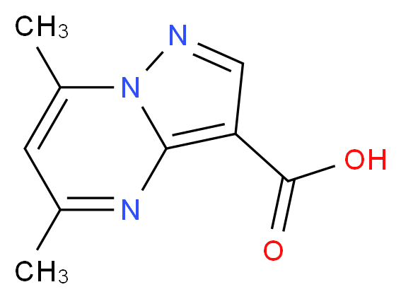 5,7-Dimethylpyrazolo[1,5-a]pyrimidine-3-carboxylic acid_分子结构_CAS_90349-23-8)